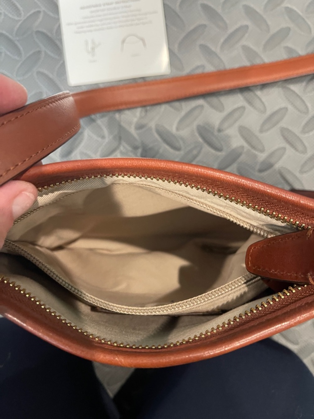 Coach Leather Crossbody Bag in Rust - Picture 6 of 6